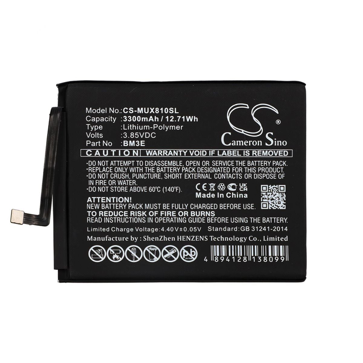 Batteri till Xiaomi Mi 8 etc image 1