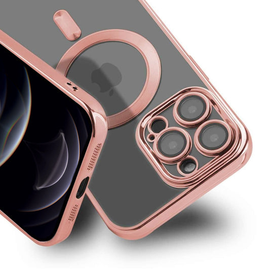 Luxury Mobilskal med Magsafe iPhone 12 Pro Max - Rosa image 2