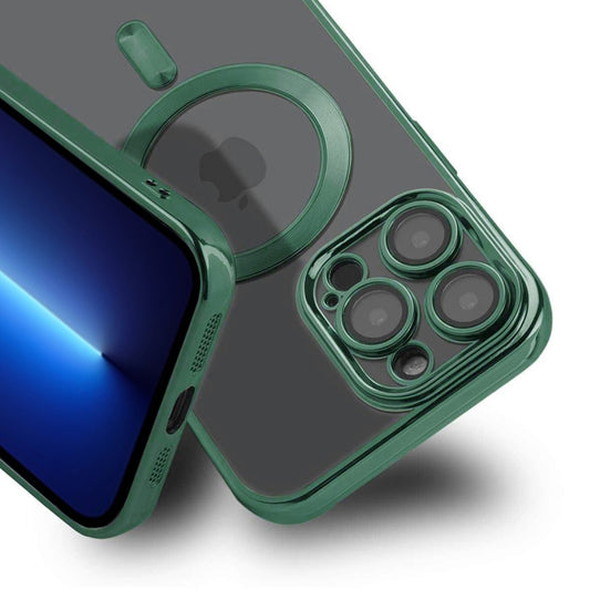 Luxury Mobilskal med Magsafe iPhone 13 Pro - Militärgrön image 2