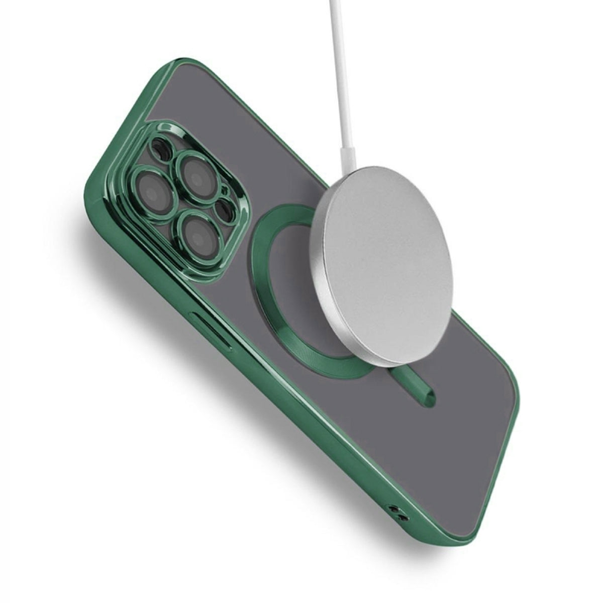 Luxury Mobilskal med Magsafe iPhone 13 Pro - Militärgrön image 5