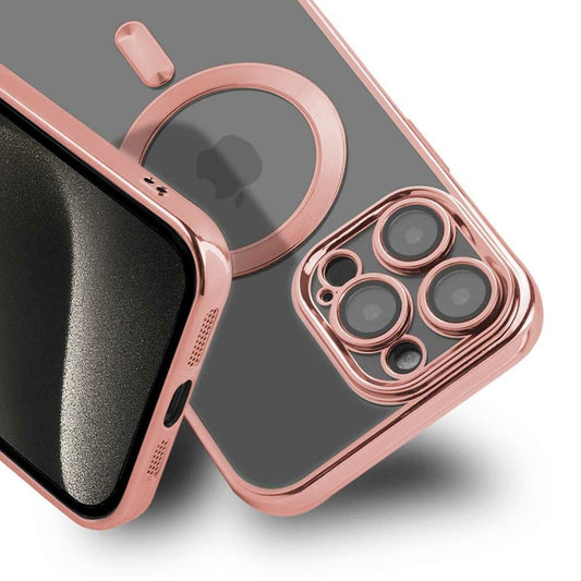 Luxury Mobilskal med Magsafe iPhone 15 Pro Max - Rosa image 2