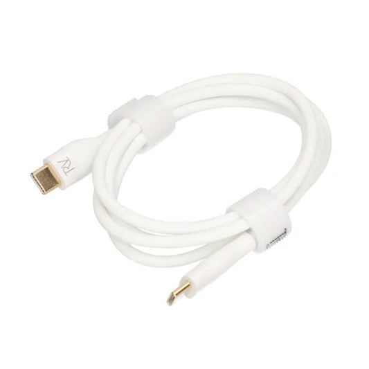 Rvelon Laddkabel USB C till USB C Silikon 60W - 1M Vit image 2