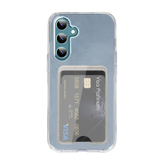 Samsung Galaxy S24 Plus Mobilskal med Korthållare Rvelon - Transparent image 2