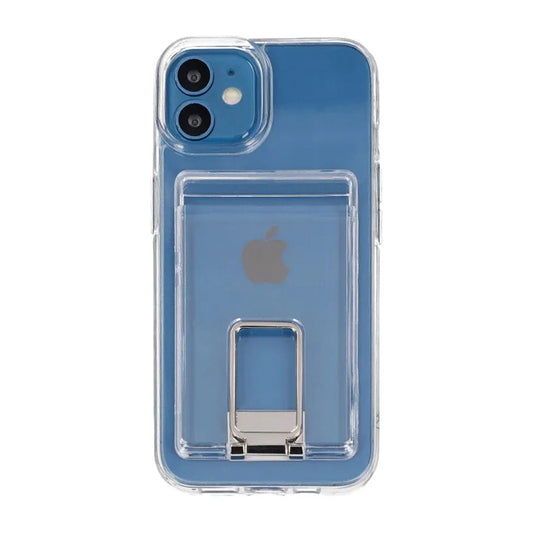 iPhone 11 Mobilskal med Korthållare och Stativ Rvelon - Transparent image 2