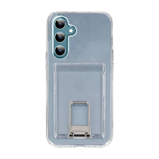 Samsung Galaxy S24 Plus Mobilskal med Korthållare och Stativ Rvelon - Transparent image 2