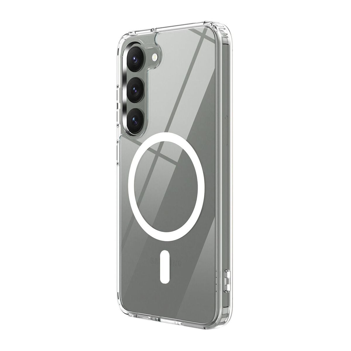 Samsung Galaxy S23 Mobilskal Hybrid med Magsafe - Transparent image 2