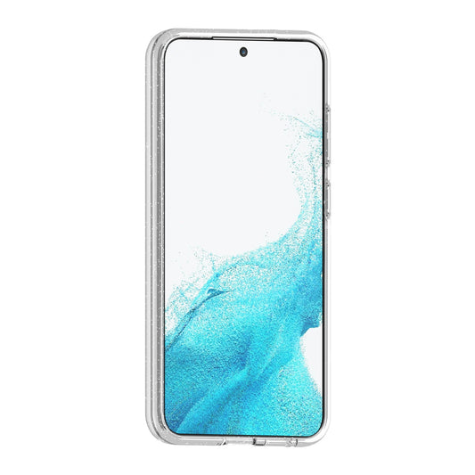 Samsung Galaxy S23 Mobilskal Stöttåligt med Glitter - Transparent image 2