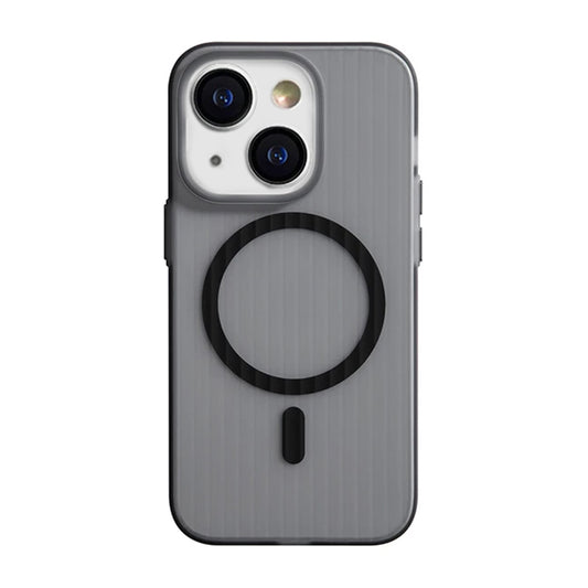 iPhone 14/13 Mobilskal Korrugerad Anti-Halk - Grå image 2