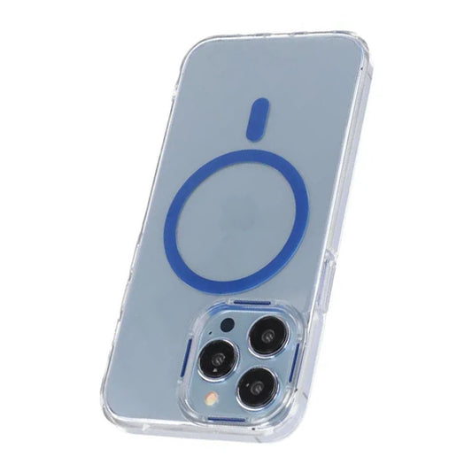 iPhone 13 Pro Max Stöttålig Mobilskal med Magsafe - Blå image 5