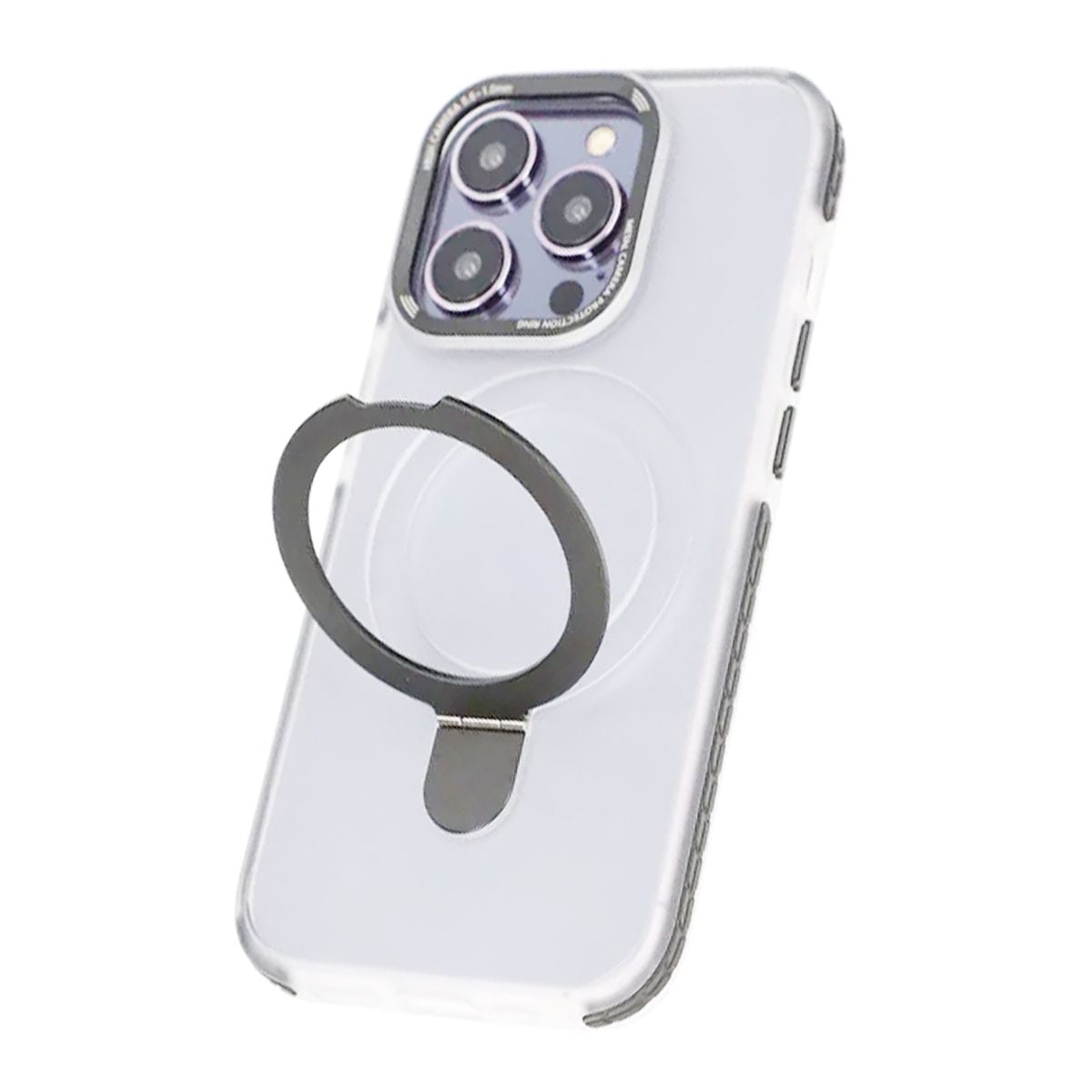 iPhone 15 Pro Max Mobilskal med Magsafe och Stativ - Grå image 5