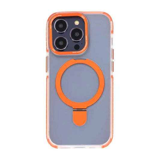iPhone 15 Pro Max Mobilskal med Magsafe och Stativ - Orange image 3