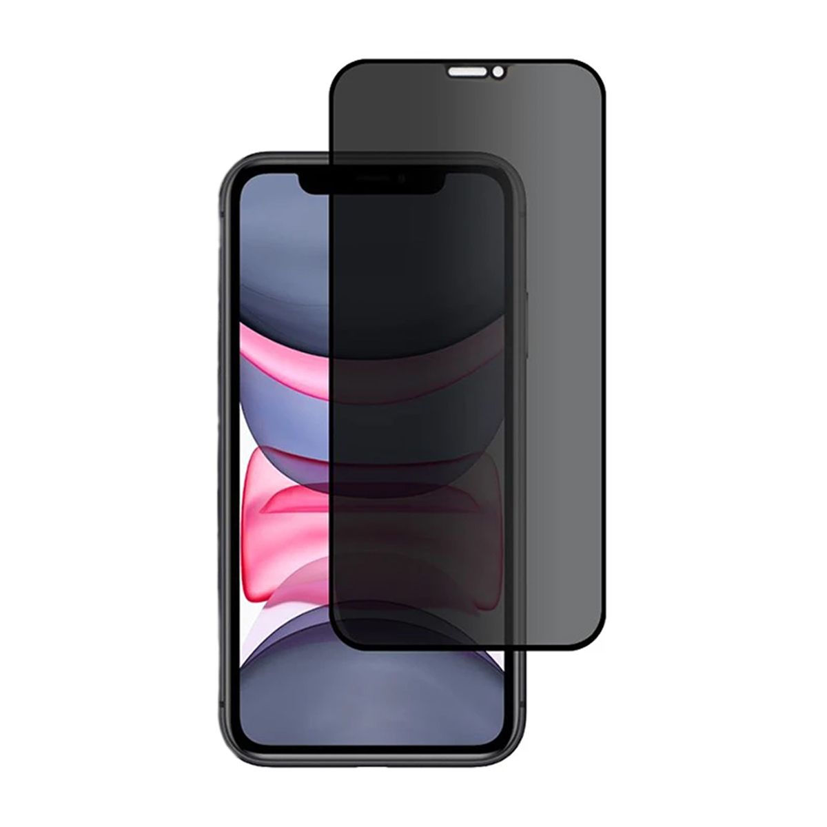 Skärmskydd iPhone 11/XR Heltäckande Härdat Glas (miljö) image 1