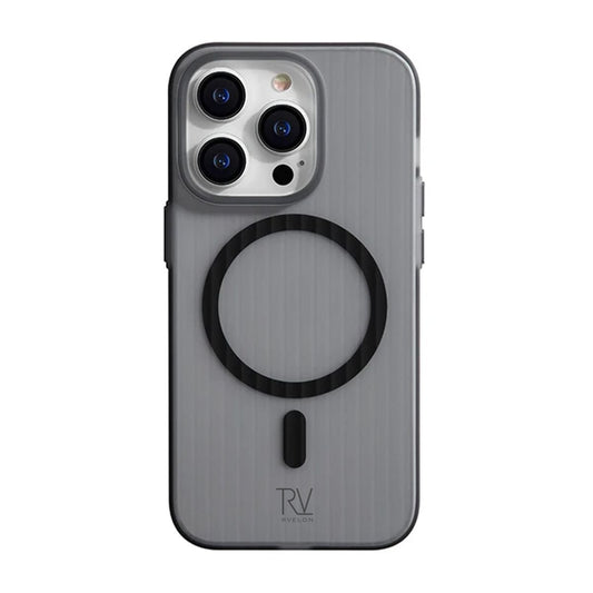 iPhone 15 Pro Max Mobilskal Korrugerad med Magsafe Rvelon - Grå image 2