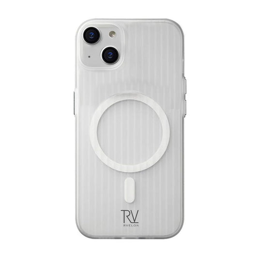 iPhone 13/14 Mobilskal Korrugerad med Magsafe Rvelon - Vit image 2
