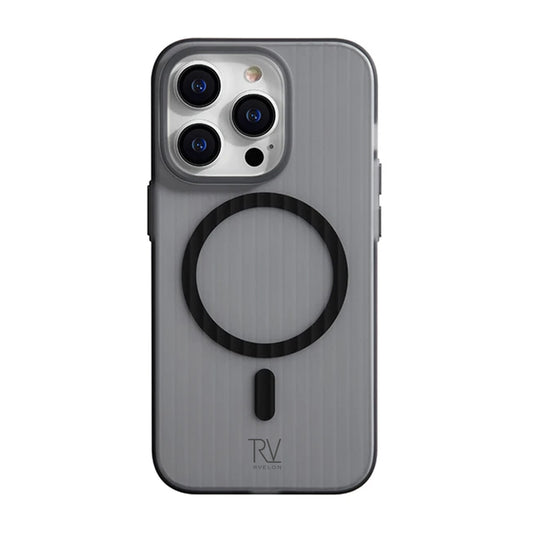 iPhone 13 Pro Mobilskal Korrugerad med Magsafe Rvelon - Grå image 2