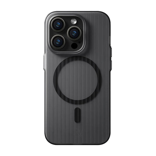 iPhone 12/12 Pro Mobilskal Korrugerad med Magsafe Rvelon - Svart image 2