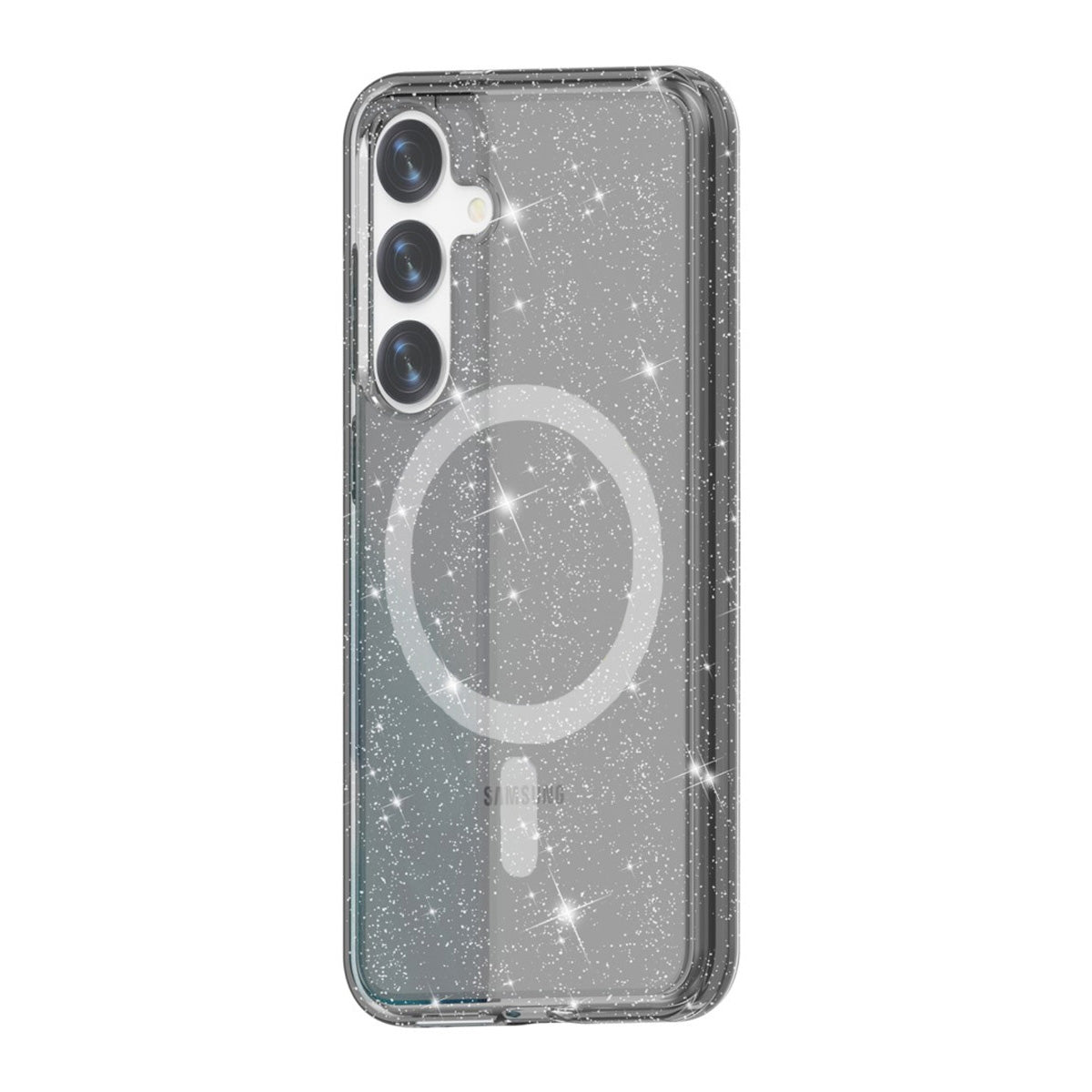 Samsung Galaxy S24 Mobilskal Glitter Magsafe - Svart image 3
