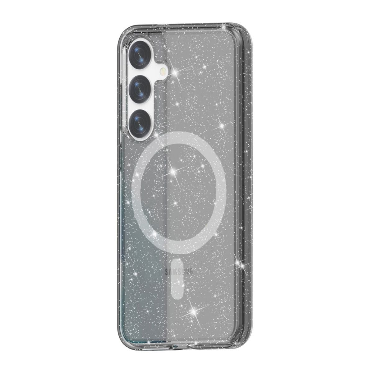 Samsung Galaxy S24 Plus Mobilskal Glitter Magsafe - Svart image 3