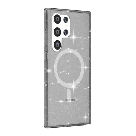 Samsung Galaxy S24 Ultra Mobilskal Glitter Magsafe - Svart image 2