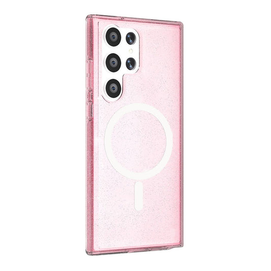 Samsung Galaxy S23 Ultra Mobilskal Glitter Magsafe - Rosa image 2
