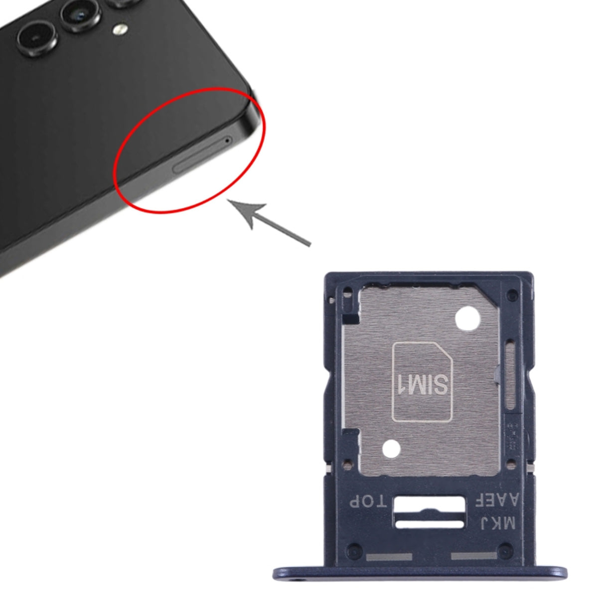 Samsung Galaxy A15 Simkortshållare - Svart image 4