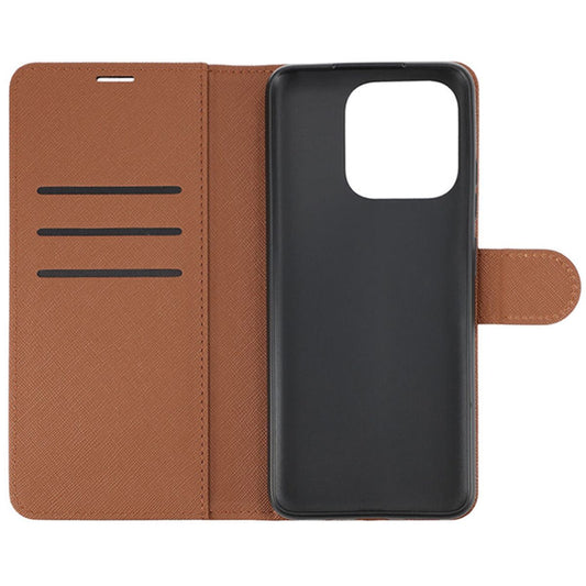 Xiaomi Redmi 12c Plånboksfodral med Stativ - Brun image 2