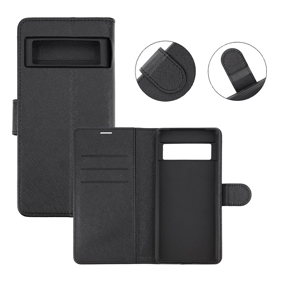 Google Pixel 7 Plånboksfodral med Stativ - Black image 5
