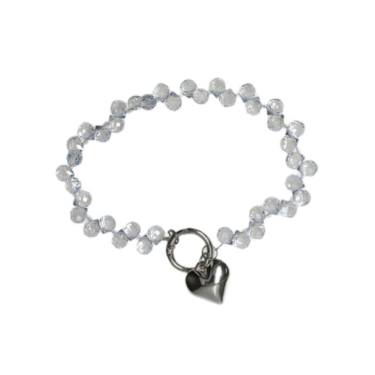 Strawberry crystal gray blue chain image 3