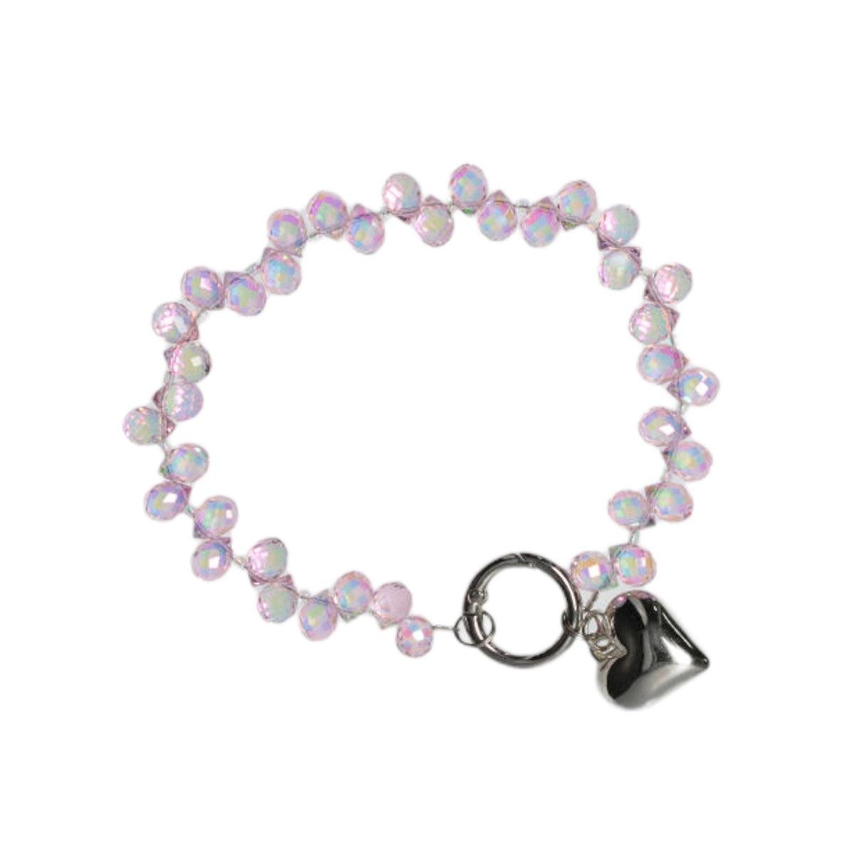 Strawberry crystal Pink 1 chain image 3