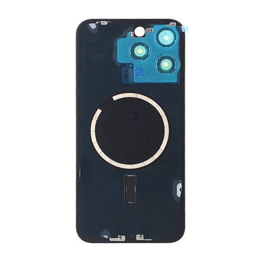 iPhone 15 Pro Max Baksida Glas med Magsafe Magnet - Vit image 3
