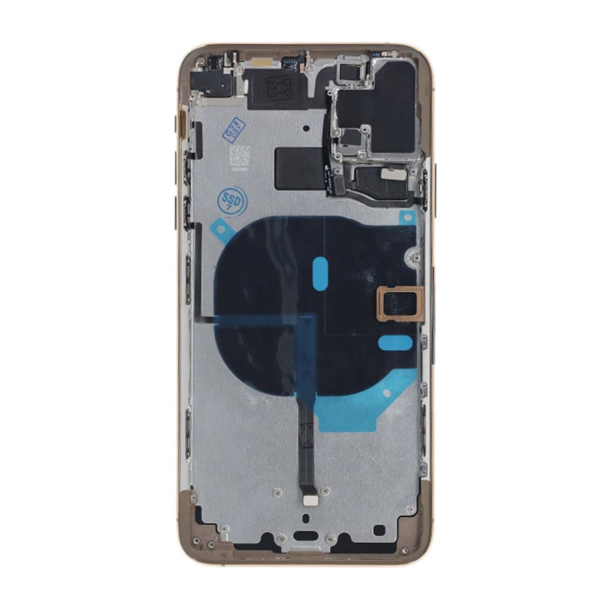 iPhone 11 Pro Max Baksida med Komplett Ram Premium - Guld image 3