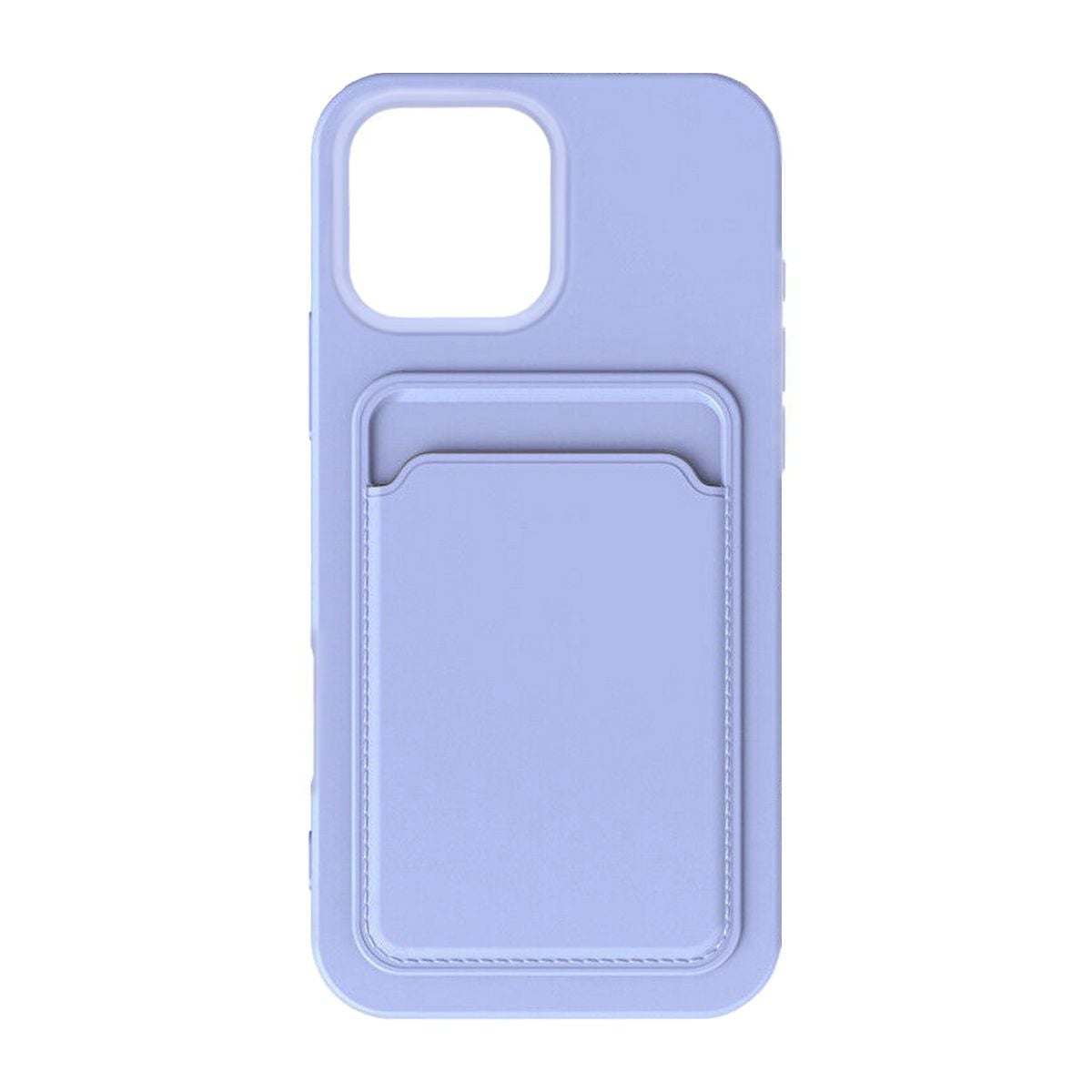 iPhone 16 Pro Mobilskal Silikon med Korthållare - Lila image 4