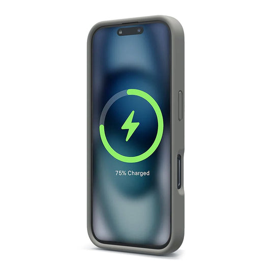 iPhone 16 Pro Mobilskal Silikon Magnet Rvelon - Grå image 2