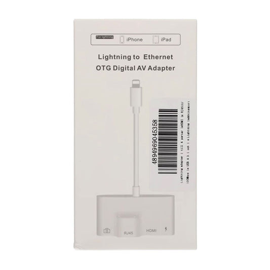 Lightning till HDMI, RJ4510/100Mbps, USB A 3.1 och Lightning laddningsport image 5