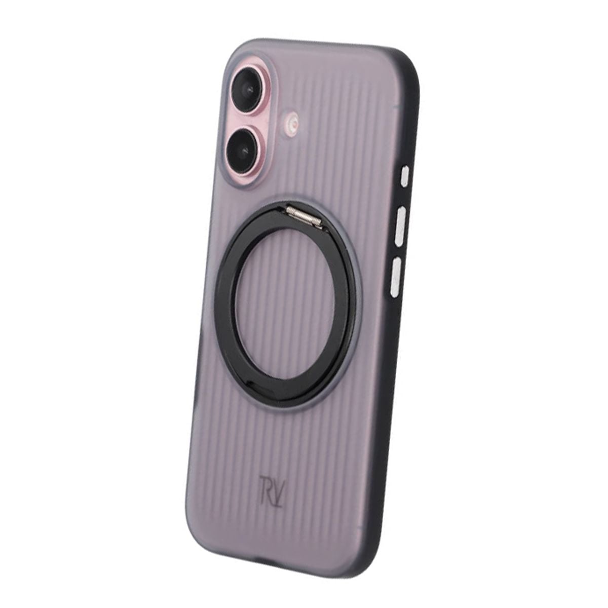iPhone 16 Rvelon Skal Roterande Magnet Stativ - Svart image 4
