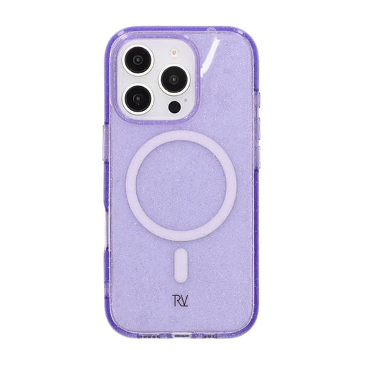 iPhone 16 Pro Rvelon Mobilskal TPU med MagSafe - Glitter Lila image 3