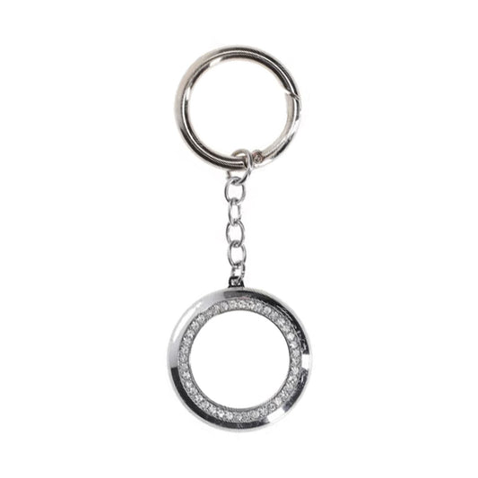 AirTag Nyckelring med Kristalldetaljer - Silver image 2