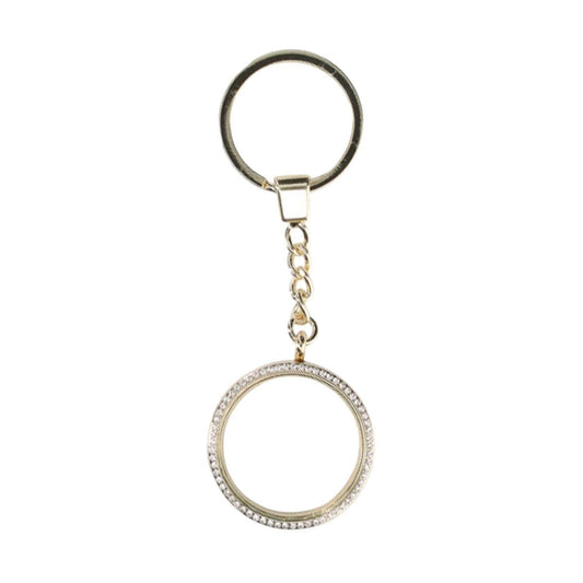 AirTag Nyckelring med Kristalldetaljer - Guld image 2