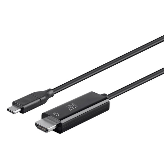 Rvelon USB-C till HDMI 1.4-kabel 4K - 1 meter med chipset image 2