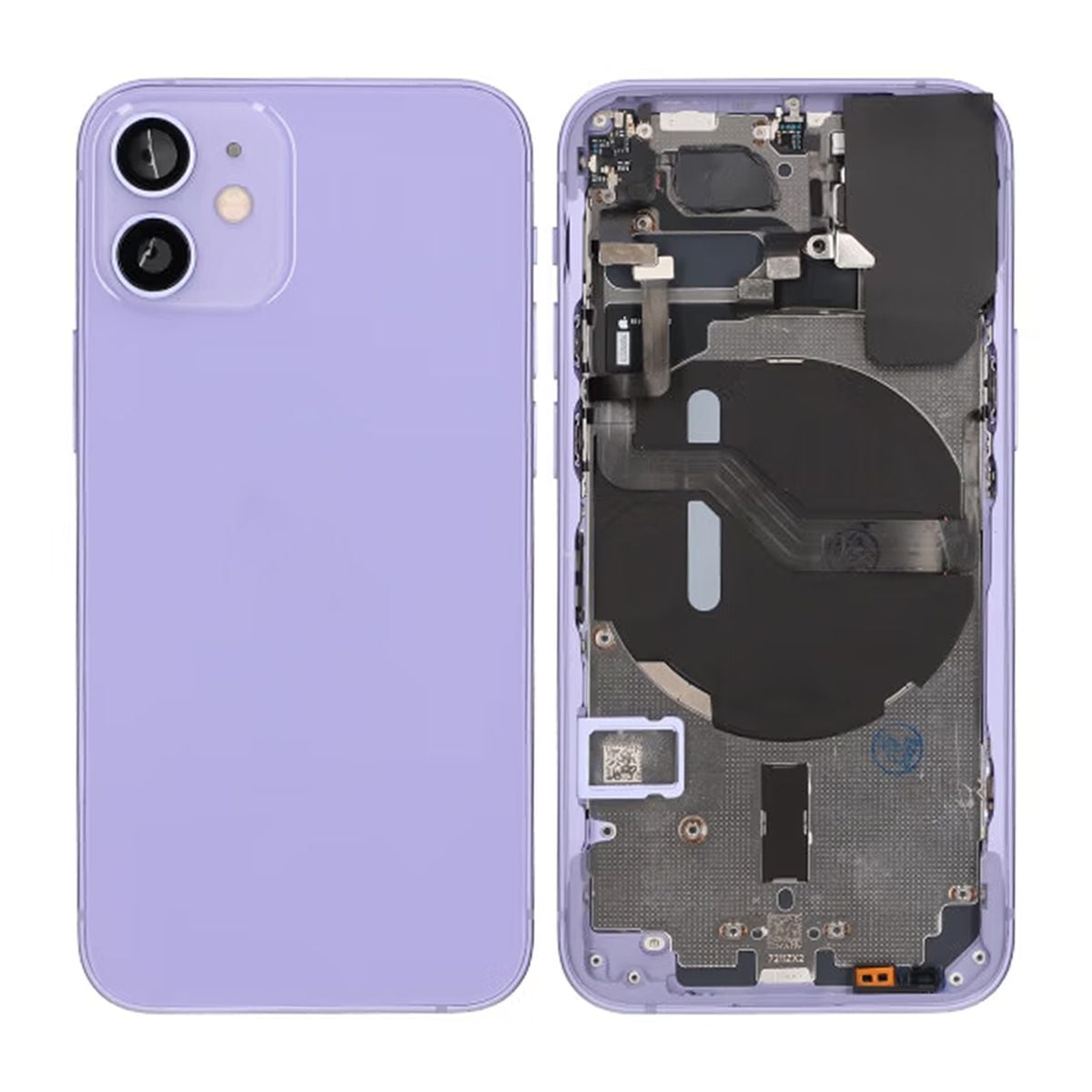 iPhone 12 Mini Baksida Komplett Med Smådelar - Lila image 1
