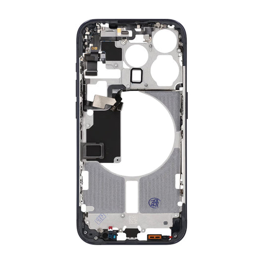 iPhone 15 Pro Mittenram med smådelar OEM - Titanblå image 2
