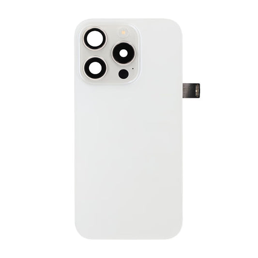 iPhone 15 Pro Baksida Glas Komplett OEM - Titanvit image 2