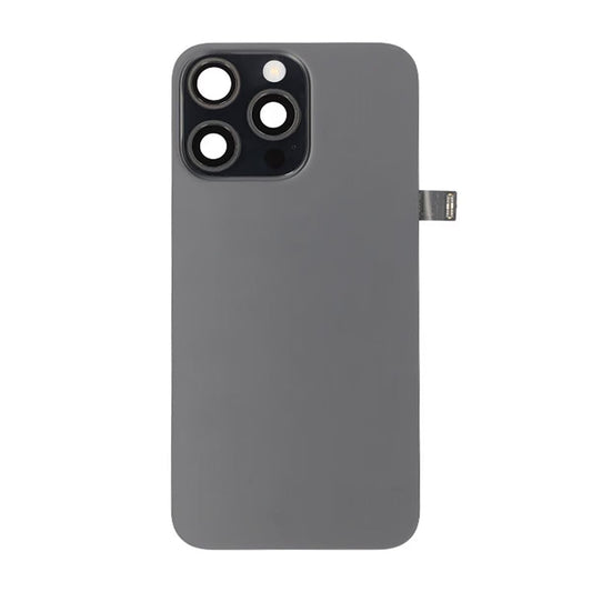 iPhone 15 Pro Max Baksida Glas Komplett OEM - Titansvart image 2