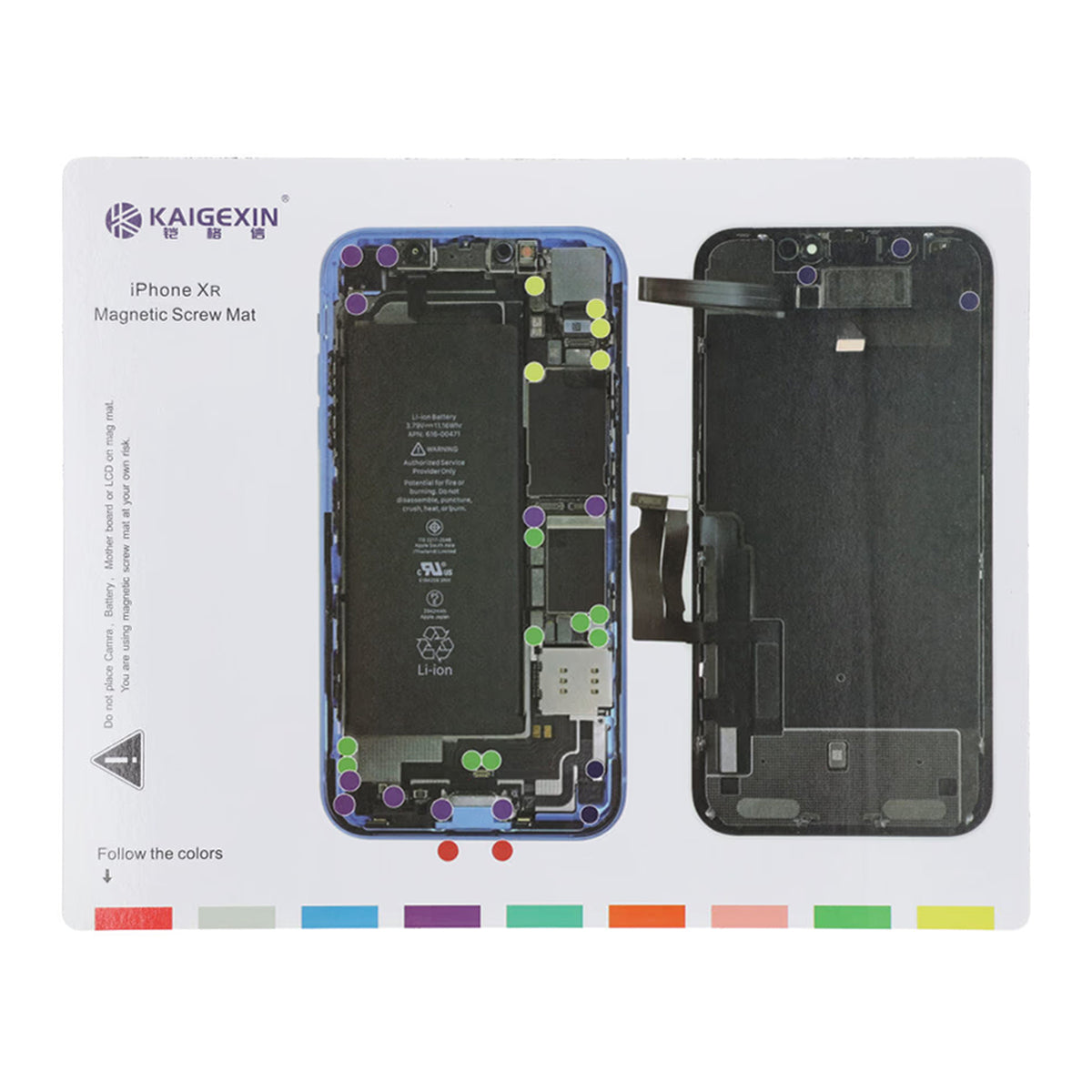 Magnetisk skruvmatta för iPhone XR image 2