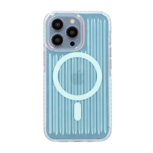 iPhone 13 Pro Stöttåligt Mobilskal Magsafe Reflektionsfärg - Blå image 3