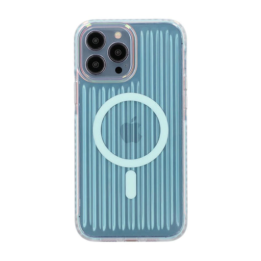 iPhone 13/12 Pro Max Stöttåligt Mobilskal Magsafe Reflektionsfärg - Blå image 3