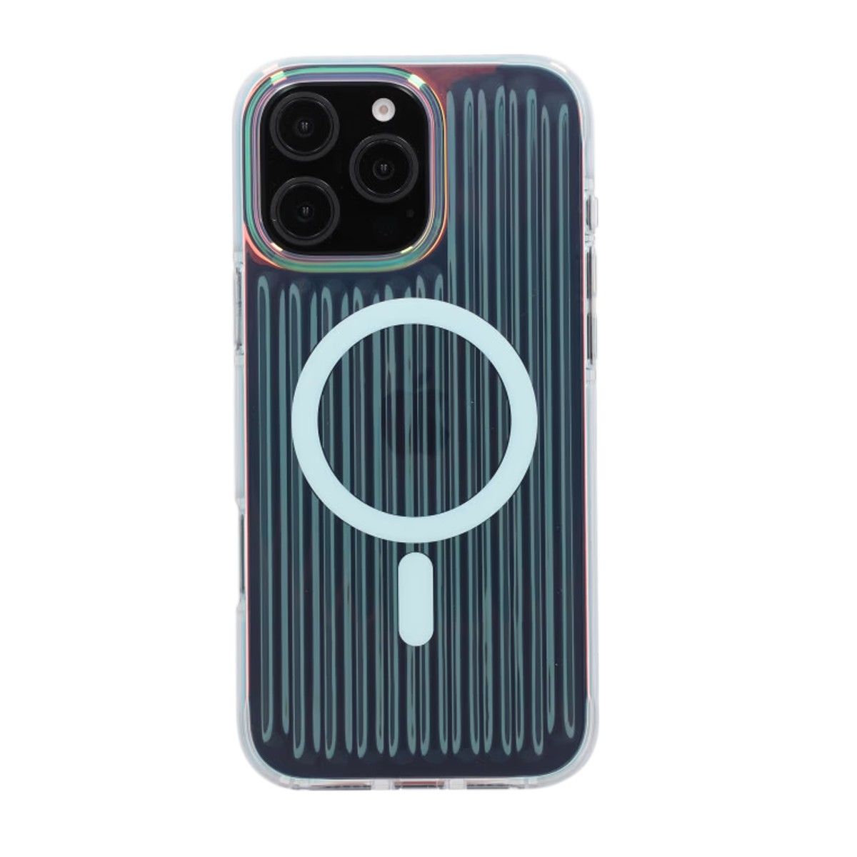 iPhone 16 Pro Max Stöttåligt Mobilskal Magsafe Reflektionsfärg - Blå image 3