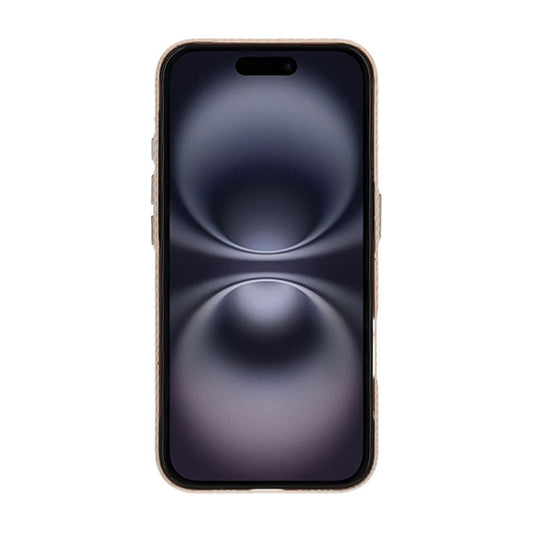 iPhone 16 Mobilskal Carbonmönstrad - Guld image 2