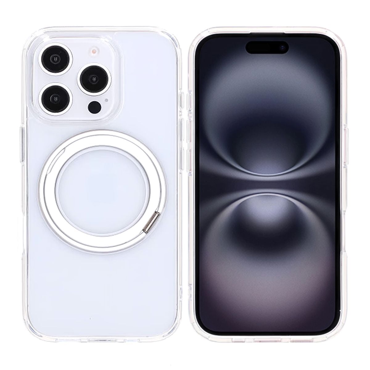 iPhone 16 Pro Max Mobilskal med Magsafe Stativ - Transparent image 1