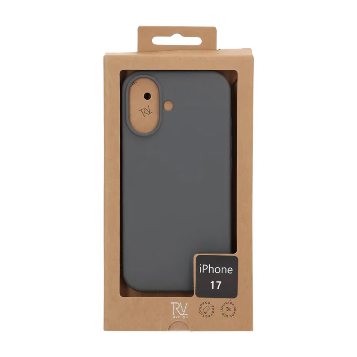 Rvelon Mobilskal Silikon MagSafe för iPhone 17 - Grå image 4